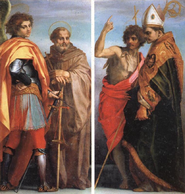 Andrea del Sarto SS.Michael the Archangel and John Gualbert SS.John the Baptist and Bernardo degli berti Germany oil painting art